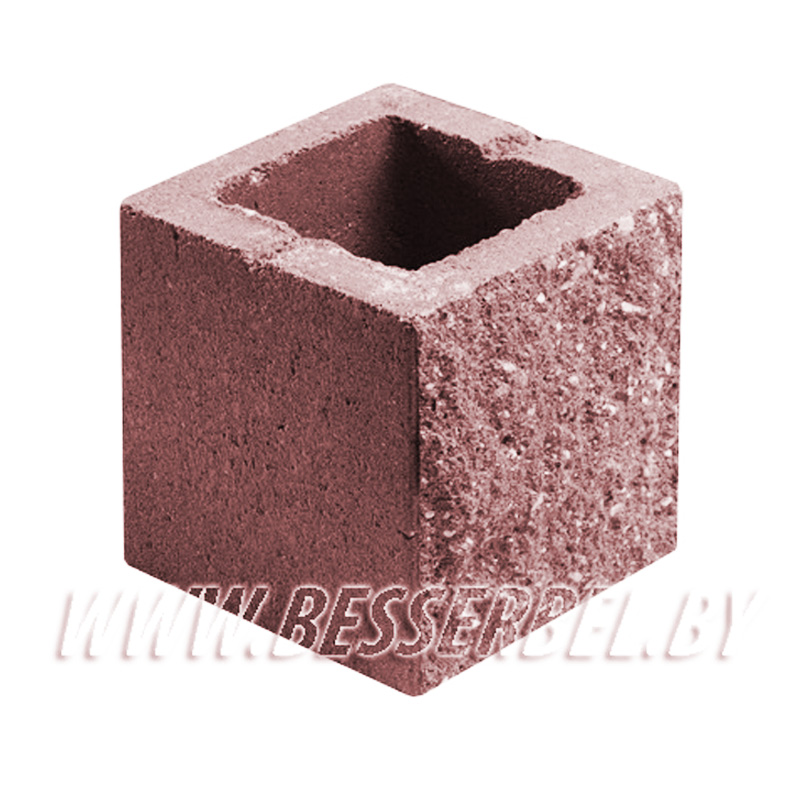 1КБДЛ-ЦП-3-К Красный 2% Камень декоративный доборный 