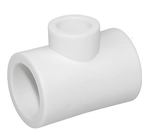 Тройник PP-R белый Дн40х25х40 переходной VALFEX 10402540, Россия