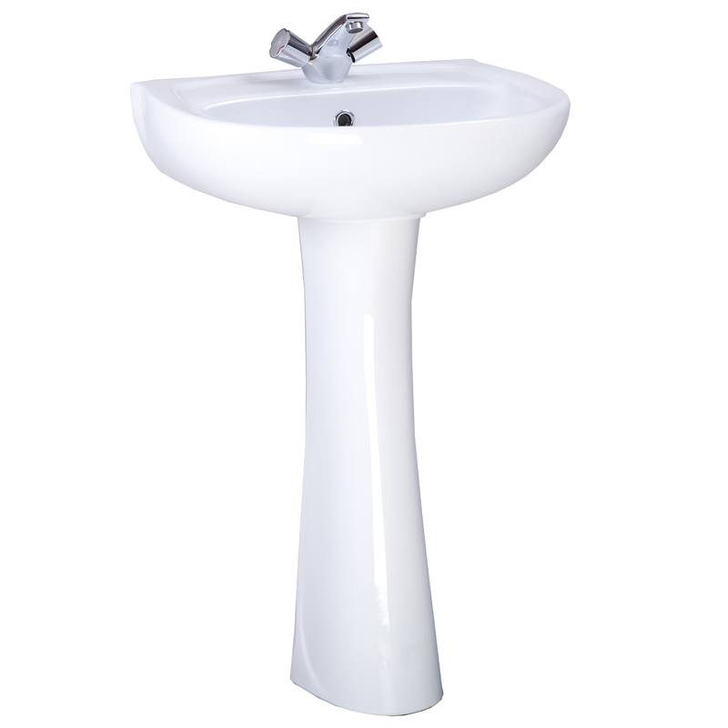 Умывальник с пьедисталом Версия 1/отв 3/вел б/к Santeri, Россия