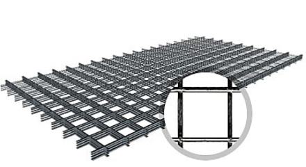 Сетка армирующая сварная С500 d4,0 мм, ячейка 100х100 мм, лист 1000х2000мм, Гост 23279