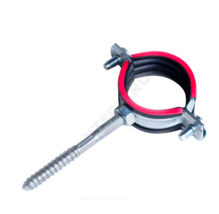 Хомут ст оц рез/пр М8 (59-66)мм (2