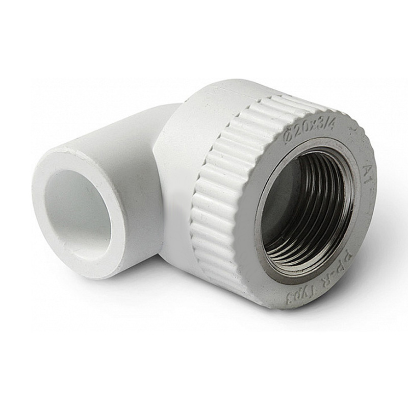 Угольник PP-R бел комб Дн25х3/4