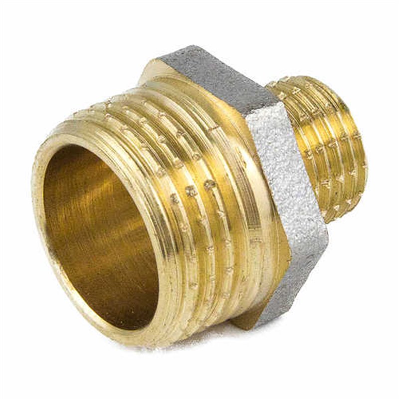 Ниппель латунь переходн. никель Ду 25х15 НР Aquasfera 9023-04