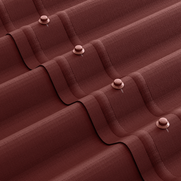 Лист кровельный Ондулин SMART красный, РФ