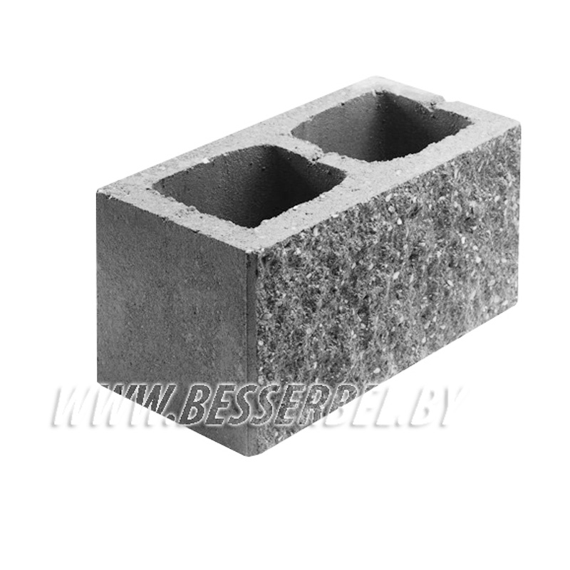 1КБСЛ-ЦП-1-К Серый Камень бетонный столбовой лицевой