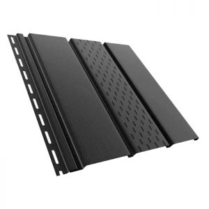 Döcke STANDARD Софит с центральной перфорацией (Графит) РОССИЯ