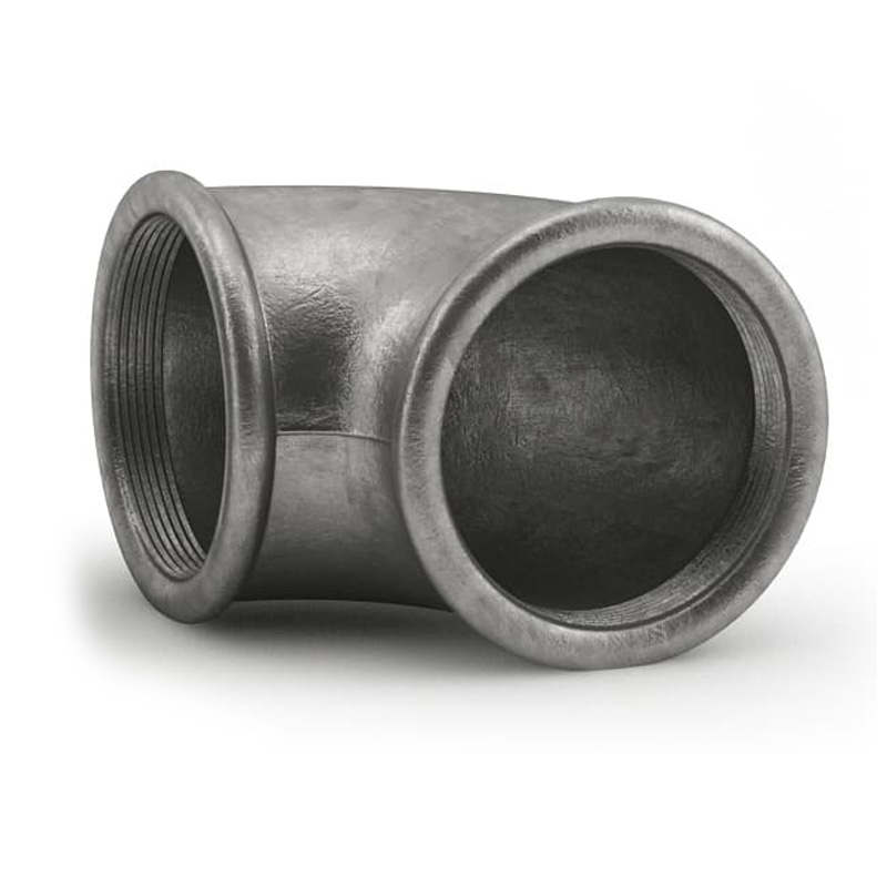 Угольник чугунный Fittex Plus проходной Ду32, Китай