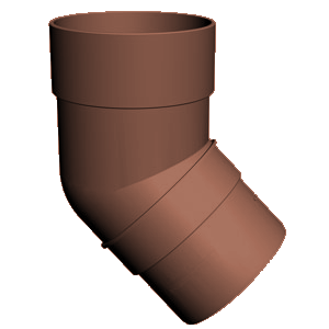 Docke DACHA Колено 80 ммх45 (Светло-коричневый), РФ