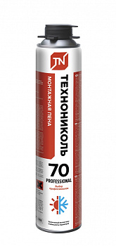 Пена монтажная ТЕХНОНИКОЛЬ 70 PROFESSIONAL всесезонная, РФ
