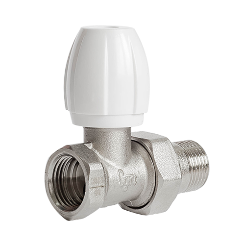 Клапан регулировочный ручной для радиатора Ду20 Ру10 ВР прямой никель Ogint, Китай