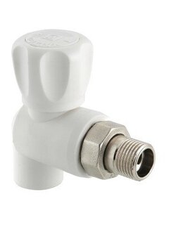 Кран PP-R бел шар Дн 20х1/2