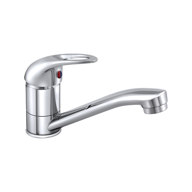 Смеситель для мойки и умывальника с коротким изливом, одноручный, Прораб Славен СЛ-ОД-Р20