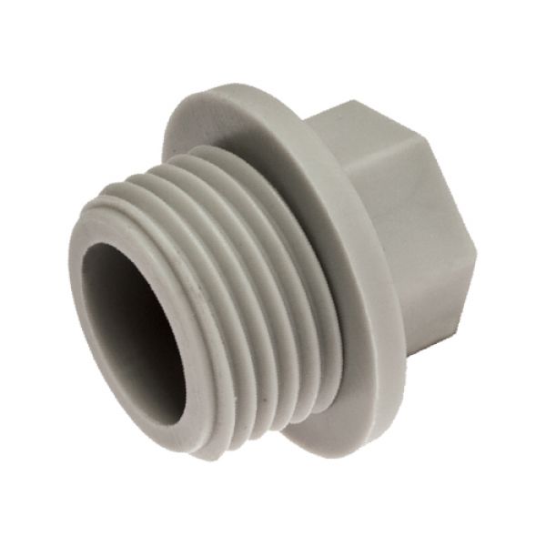 Заглушка резьбовая серая PP-R 32х1