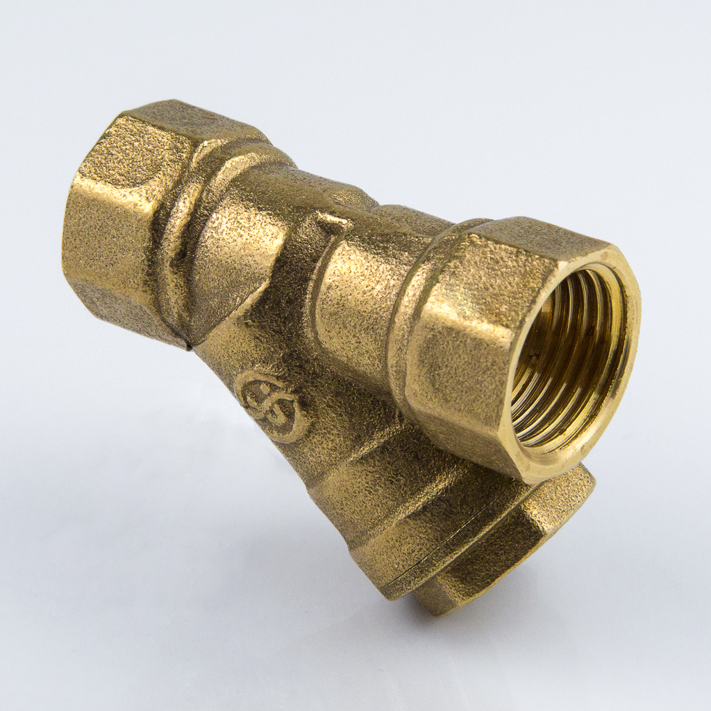 Фильтр сетчатый косой латунь 4001 Ду 15 Ру16(20) ВР Aquasfera 4001-01